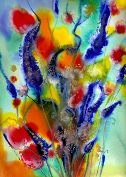 Summer Memories Watercolour floral abstract